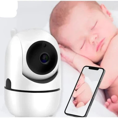 Camera Ip Wifi Giratória Estilo Babá Eletrônica Com Visão Noturna e Alerta De Movimento Para Bebê, Animal De Estimação, Idoso