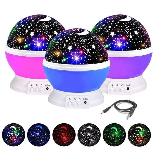 Luminária Projetor De Estrelas 360