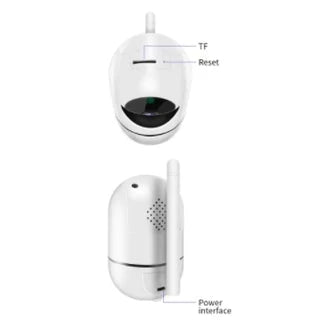 Camera Ip Wifi Giratória Estilo Babá Eletrônica Com Visão Noturna e Alerta De Movimento Para Bebê, Animal De Estimação, Idoso