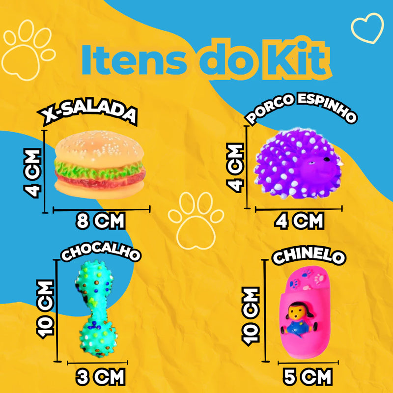 Kit 7 Brinquedo Mordedores