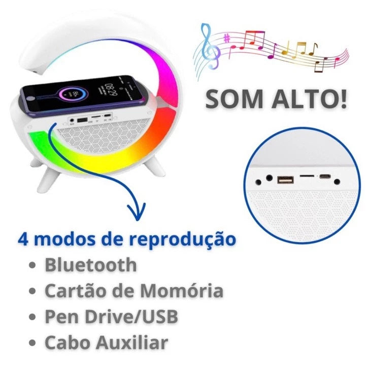 Luminária Caixa De Som G Speaker Smart RGB