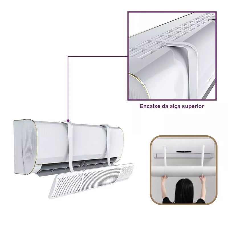 Defletor Ajustável Para Ar Condicionado