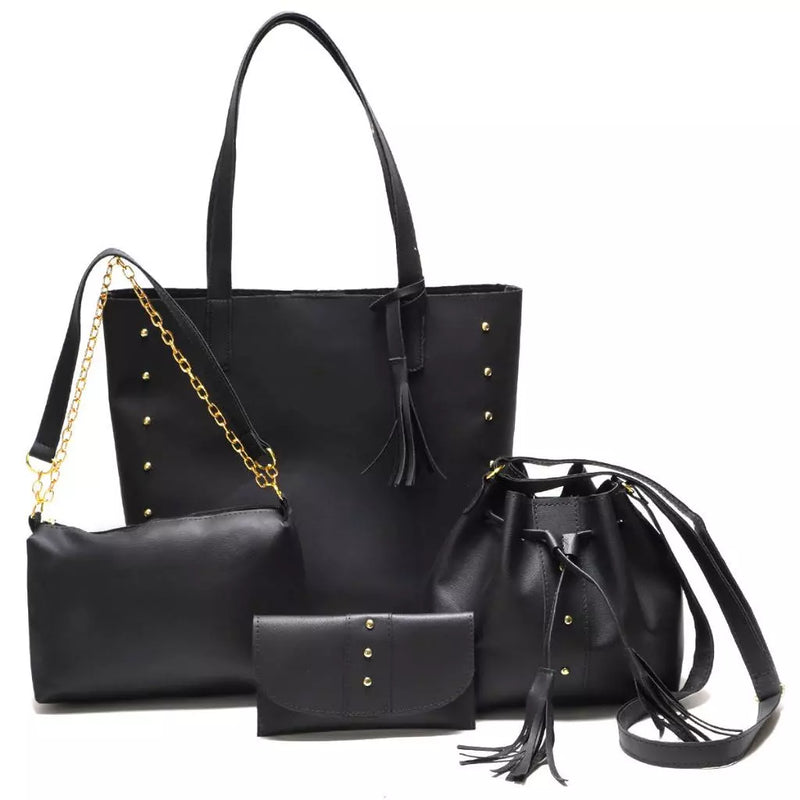 KIT 4  Bolsa Feminina Transversal Tiracolo