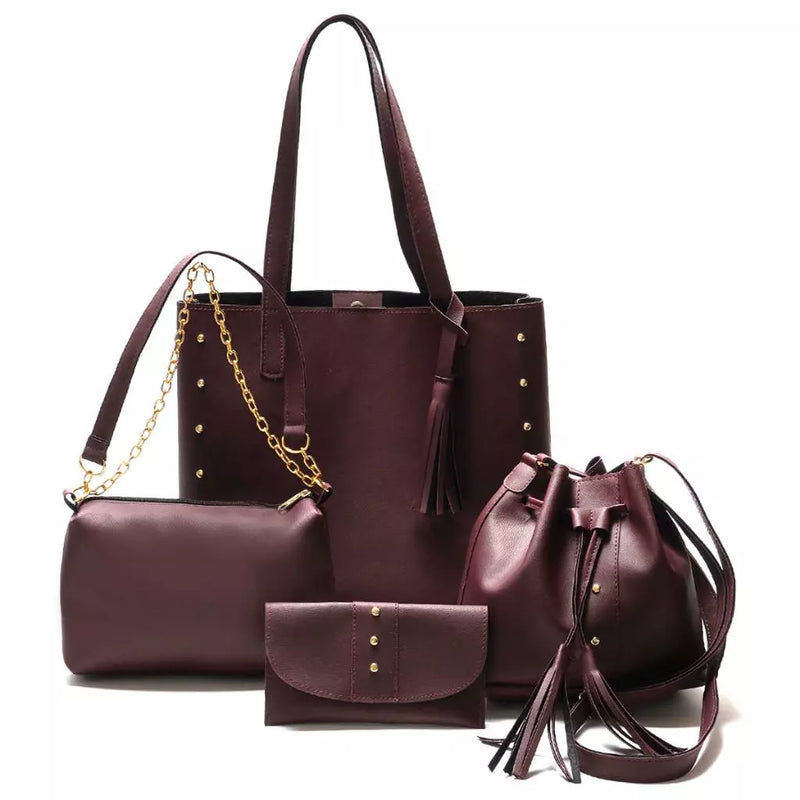 KIT 4  Bolsa Feminina Transversal Tiracolo