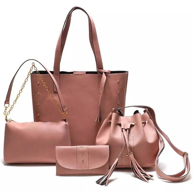 KIT 4  Bolsa Feminina Transversal Tiracolo
