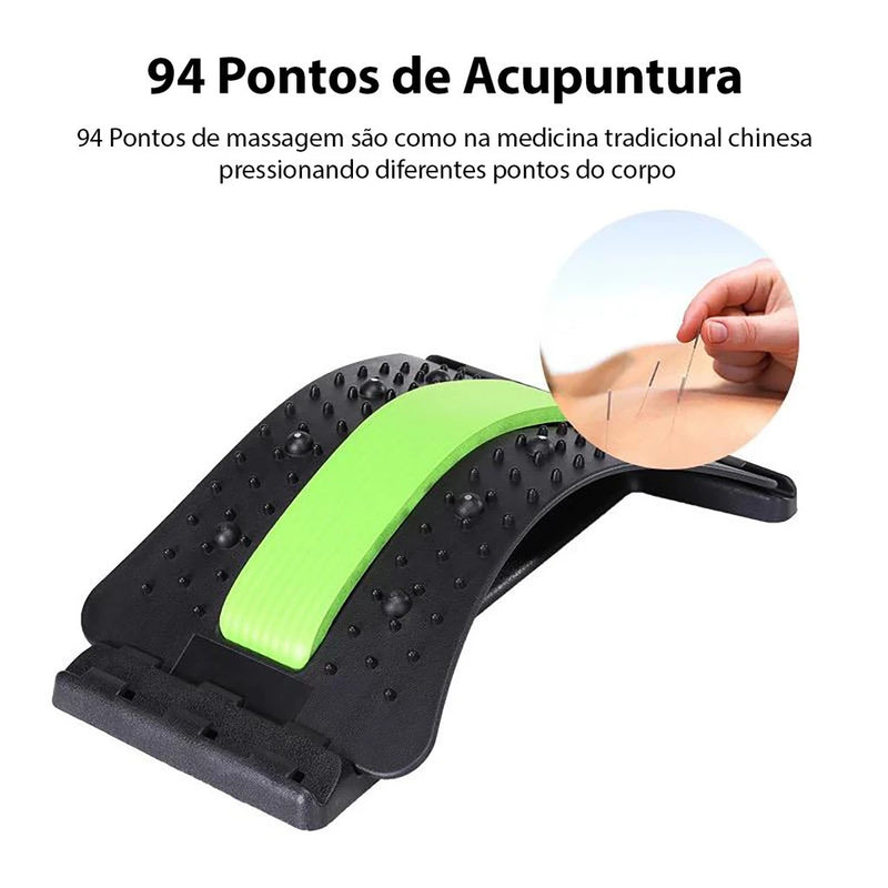 Massageador Magic Maca Fitness Lombar Corretor Postura Coluna Costas